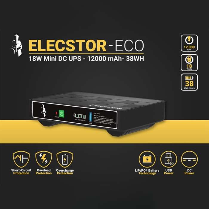 Elecstor 18w mini ups 12000mAh.