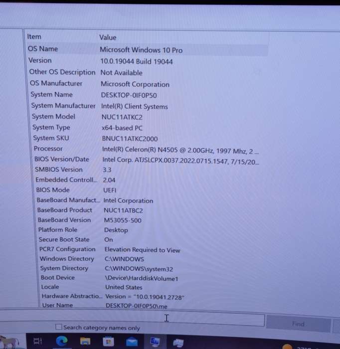 11th Gen Intel nuc micro pc, FHD 1920p, 128gb nvme, 8Gb ram