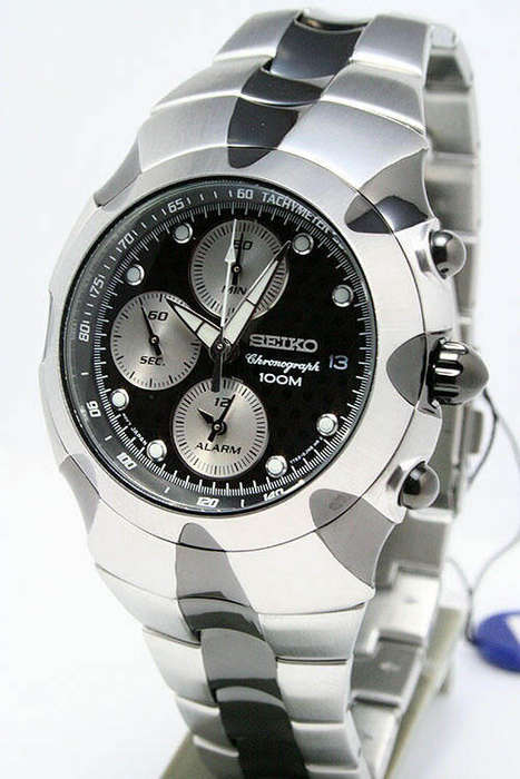 New SEIKO SNA763 Stainless Steel Chronograph Gents Watch(Stunning)