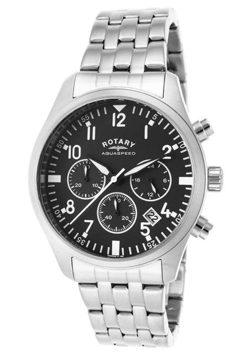 ROTARY Aquaspeed Chronograph Silver Gents Quartz Dress Watch"SUPER HOT ITEM!!"