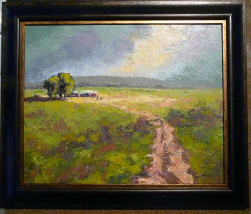 Yvonne Ankerman original oil Painting : African Farm