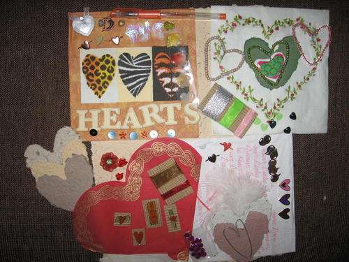 **HAPPY HEARTS** Scrapbooking Paper and Embellishments Add On Set!!!