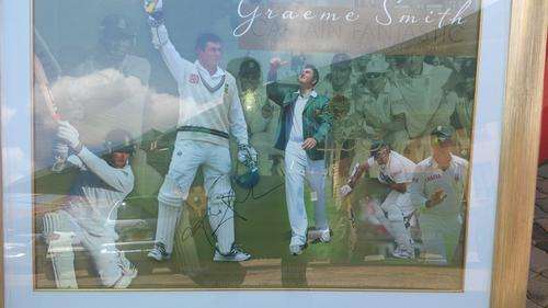 Graeme Smith 100 Cricket Test Captain Signed Montage ( Frame number 100!! 1 in existance!) with COA
