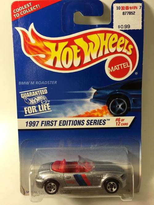 Hot Wheels - BMW Z3 Roadster - 1997 Hot Wheels #518 - Silver - Long Card