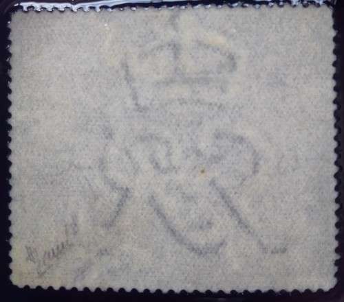 1929 Britain one pound King George V black not used , no gum small mark of hinge.