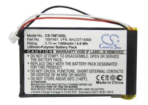 GPS, Navigator Battery CS-TM730SL for TOMTOM Go 530 Live etc.