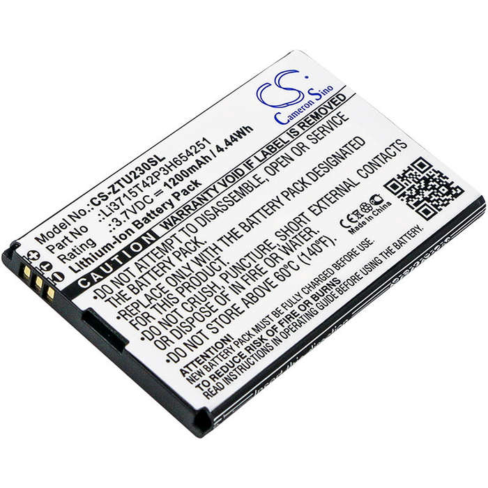 Cameron Sino Mobile, SmartPhone Battery CS-ZTU230SL for VODAFONE 945 etc.