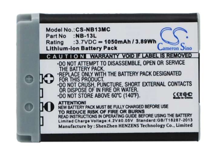 Camera Battery CS-NB13MC for CANON Powershot etc.