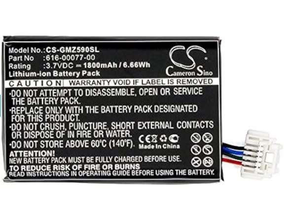 GPS, Navigator Battery  CS-GMZ590SL  for  GARMIN ZUMO 590 361-00077-00 etc.