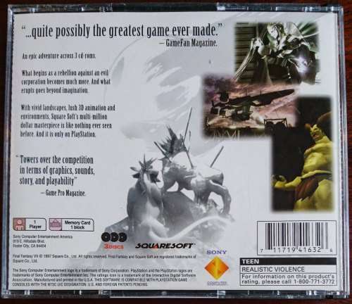 Final Fantasy VII - PS1 (NTSC)(Retro)