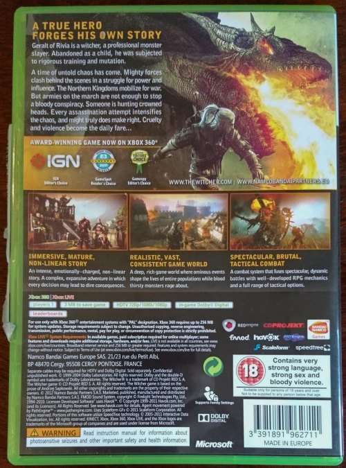 The Witcher 2 Enhanced Edition - Xbox 360