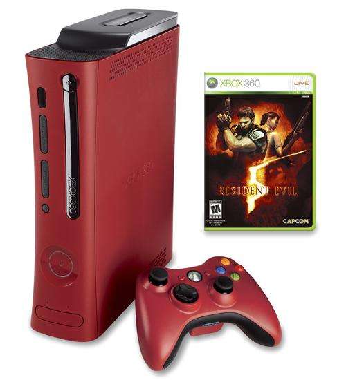 Red 120GB Xbox 360 Console Resident Evil Limited Edition RARE (4 Months Warranty)