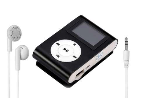 Mini USB Clip MP3 Player LCD Screen Support Micro SD Card Stylish Design Sport with Earphones