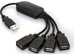 USB 2.0 Hub - 4 Port Smart USB Hub