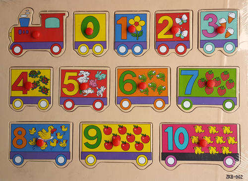 Educational Train Push in Number Puzzle for kids