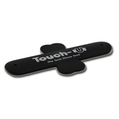 Touch U Silicone Stand For Mobile Phone - Black