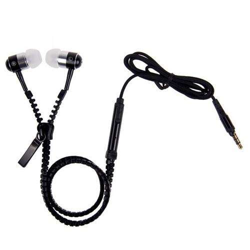 Zipper Earphones (Inner Ear) for Cellphone / Ipod / MP3 Players