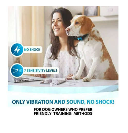 Anti-Bark Dog Training Collar - Sound & Vibration - Humane Barking Control