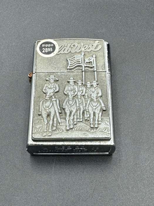 Zippo Lighter Wild West Emblem 1996 Design