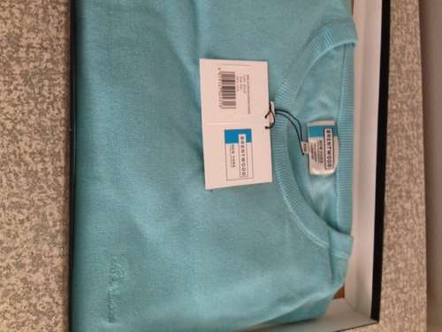 Brentwood Men's Crew Neck Knitwear Aqua Colour