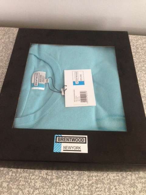 Brentwood Men's Crew Neck Knitwear Aqua Colour