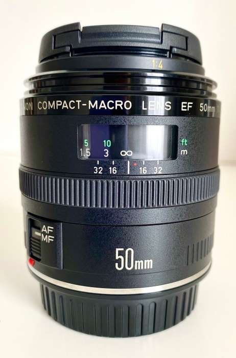 Canon EF 50mm f/2.5 Compact Macro + Tiffen 52mm UV Protector lens filter