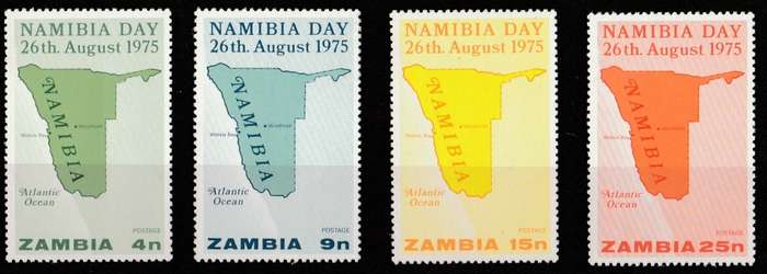 Zambia  NAMIBIA DAY  1975    MINT