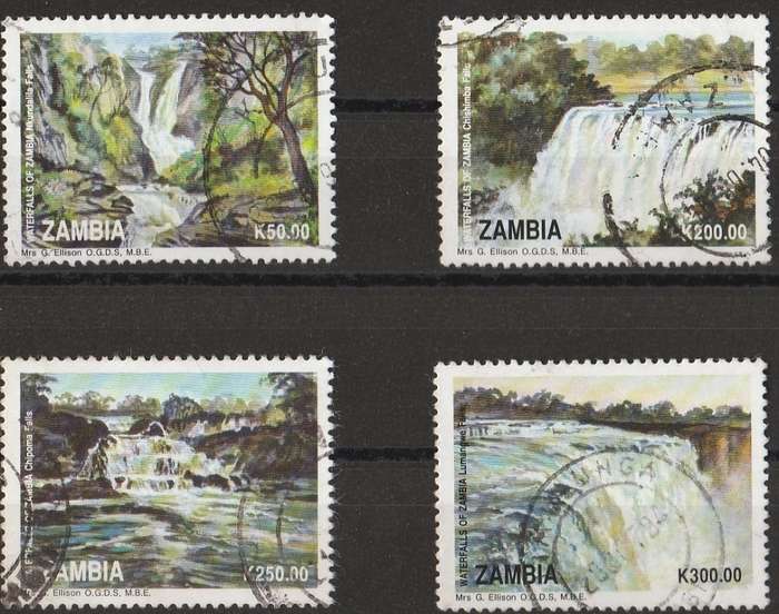 ZAMBIA   1993    FULL SET    FALLS SG717/20