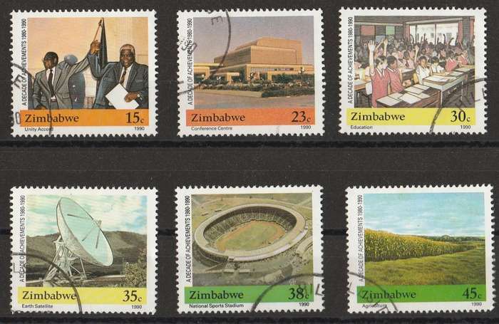 ZIMBABWE  1990  FULL SET    UNITY ACCORD