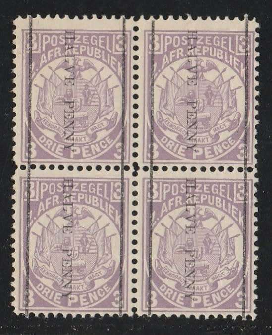 NEW REPUBLIC  1886   BLOCK OF 4  SEE SCAN  MINT