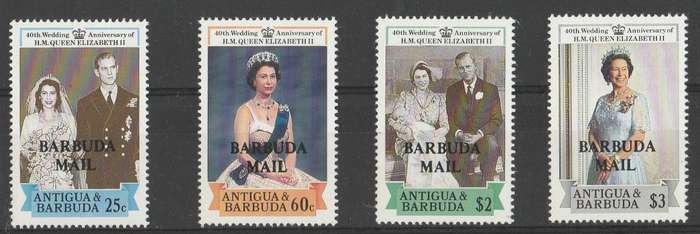 ANTIGUA & BARBUDA                       OVERPRINT   BARBUDA MAIL