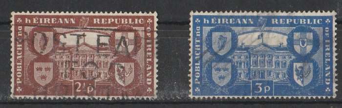 IRELAND      SG146/7     LEINSTER HOUSE.  INTERNATIONAL RECOG. REPUBLIC      FULL SET