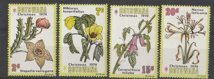 BOTSWANA     1974    SCOTT    128-131