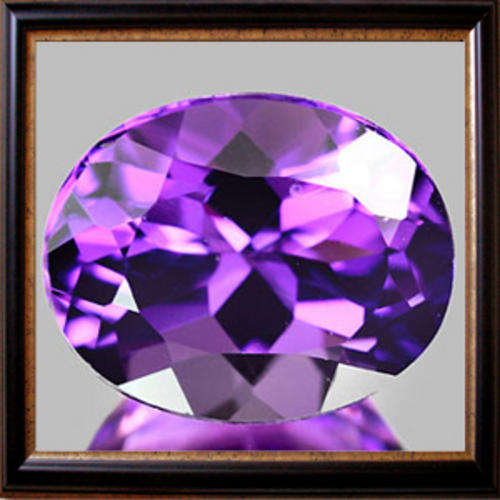Natural Amethyst 1.72ct Purple Oval Facet, Vivid Gemstone
