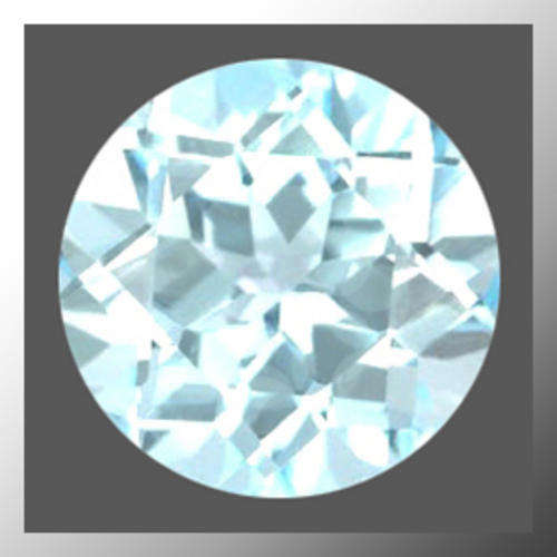 Natural Topaz 0.59ct Sky Blue Round Facet, Gem