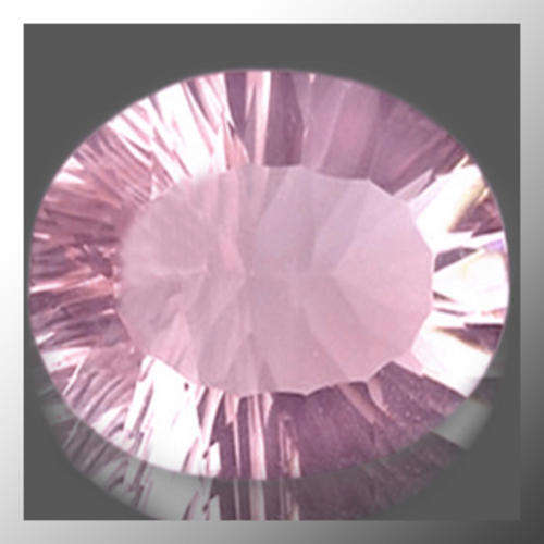 Natural Fluorite 5.02ct Light Pinkish Purple Oval Concave Facet, (SI2) Gemstone