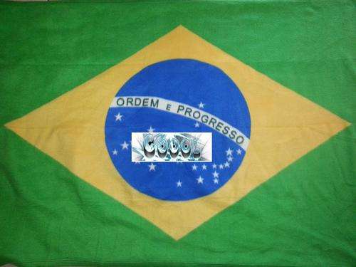 Brazil Flag blanket 148cm x 97cm Polyester Polar Fleece