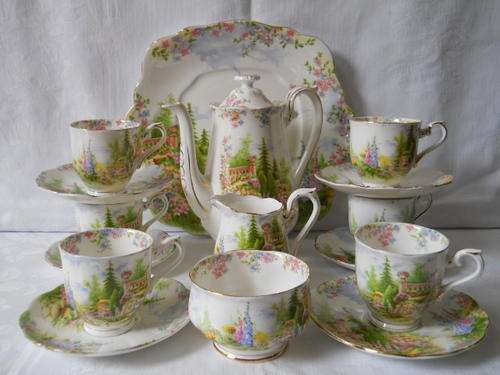 Royal Albert   16pc  ''Kentish  Rockery ''  Coffee   Set