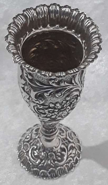 Birmingham   1911  Relief  Footed  Vase