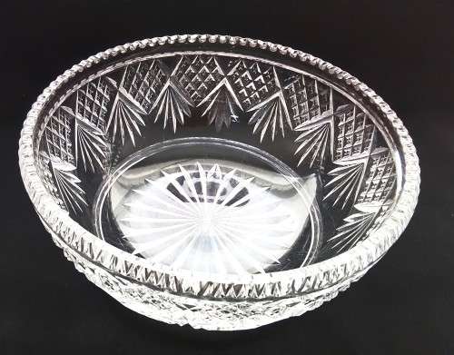 Stuart  Crystal  Heavy Cut Bowl