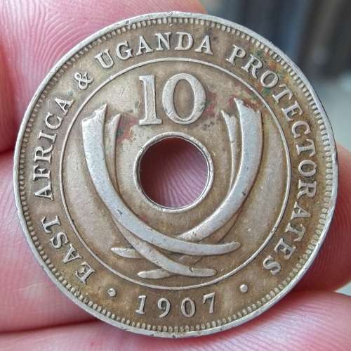 *CRAZY R1 START* East Africa 10 Cents 1907