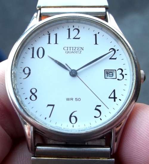 *CRAZY R1 START* CITIZEN WR50 Quartz men`s dress watch