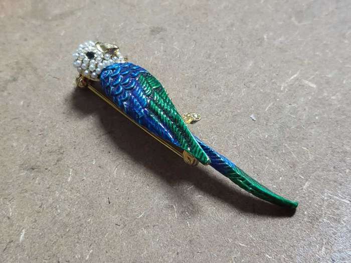 Vintage Parrot Brooch