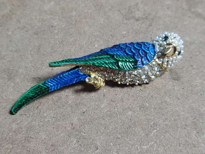 Vintage Parrot Brooch