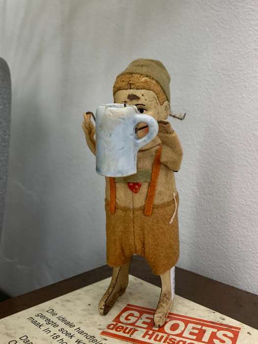 Vintage Wind Up Schuco Bavarian Boy