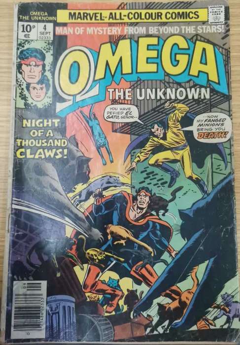 1976 Marvel All Colour Comics: Omega Vol 1 #4-Night of a Thousand Claws