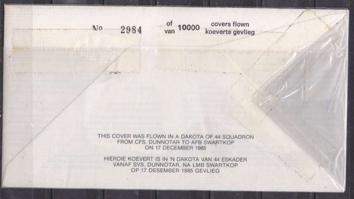 RSA 1985 Dakota 50 golden yrs signed cover. LOOK SCAN.