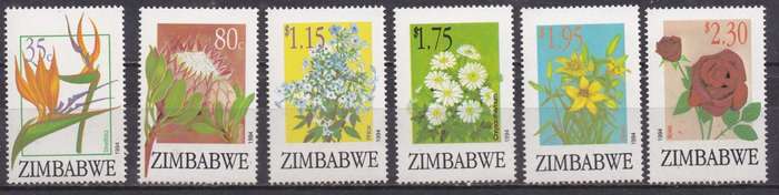 Zimbabwe 1994 export flowers full set MNH
