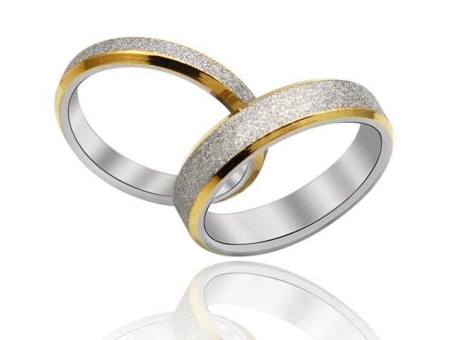 Titanium Steel Ring ~~New Style Beautiful View GJ158 ~~ (Couple Ring Set)