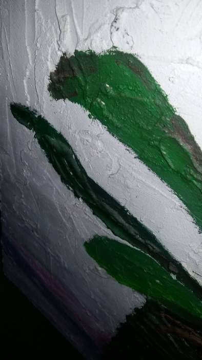 A Stunning oil on canvas. Still life Knife Painting. 51 cm x 76 cm
